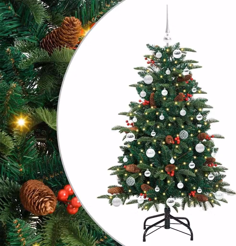 Albero di Natale artificiale con 150 LED Verde 150 cm
