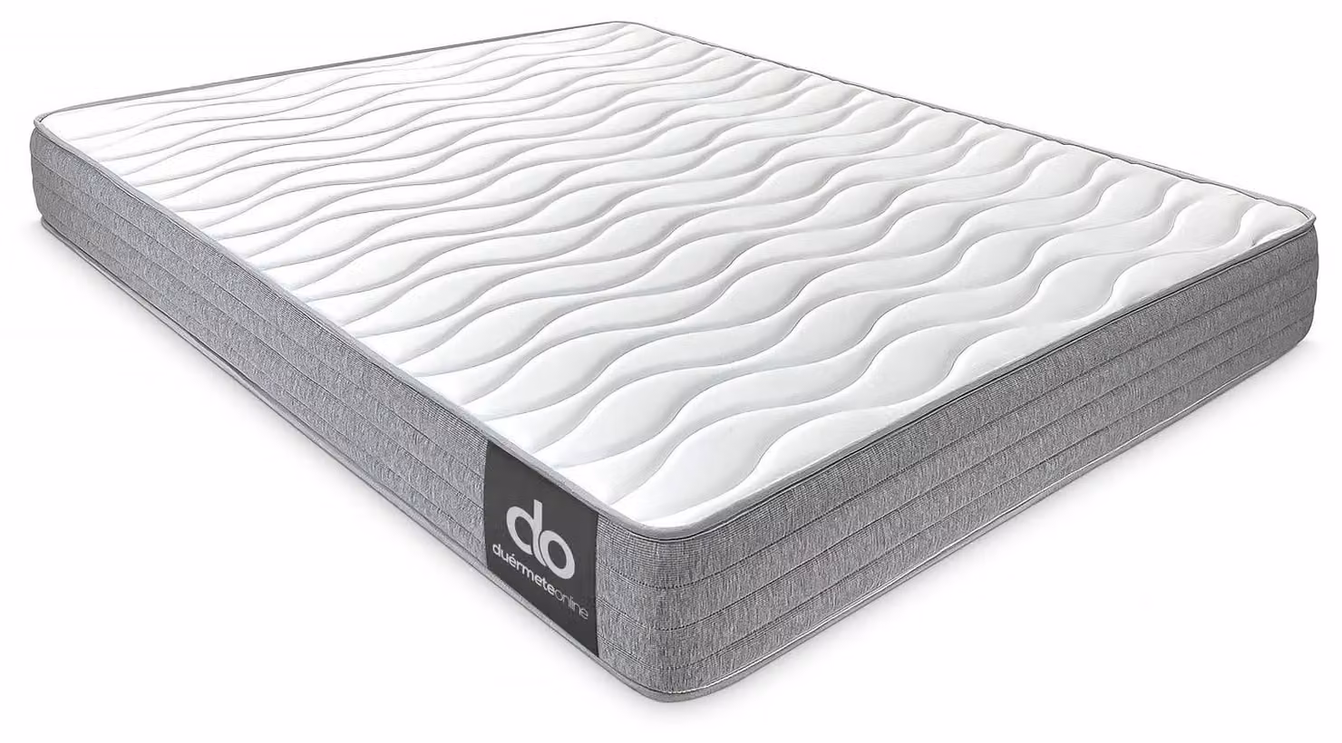 Materasso viscoelastico 90 x 180 cm con fodera in tessuto adatta alle stagioni invernali ed estive
