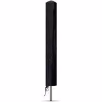 Sdraio da giardino pieghevole - 1 pezzo - Nero - Tessuto Oxford - 180 cm