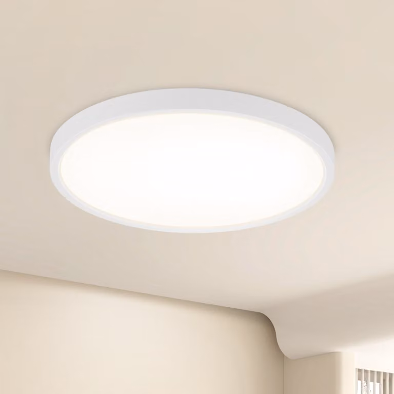 ZMH lampada a soffitto LED plafoniera piatta 15W lampada rotonda corridoio 4000K illuminazione soffitto bagno Ø18cm lampada bagno soffitto camera da letto lampada piccola cucina