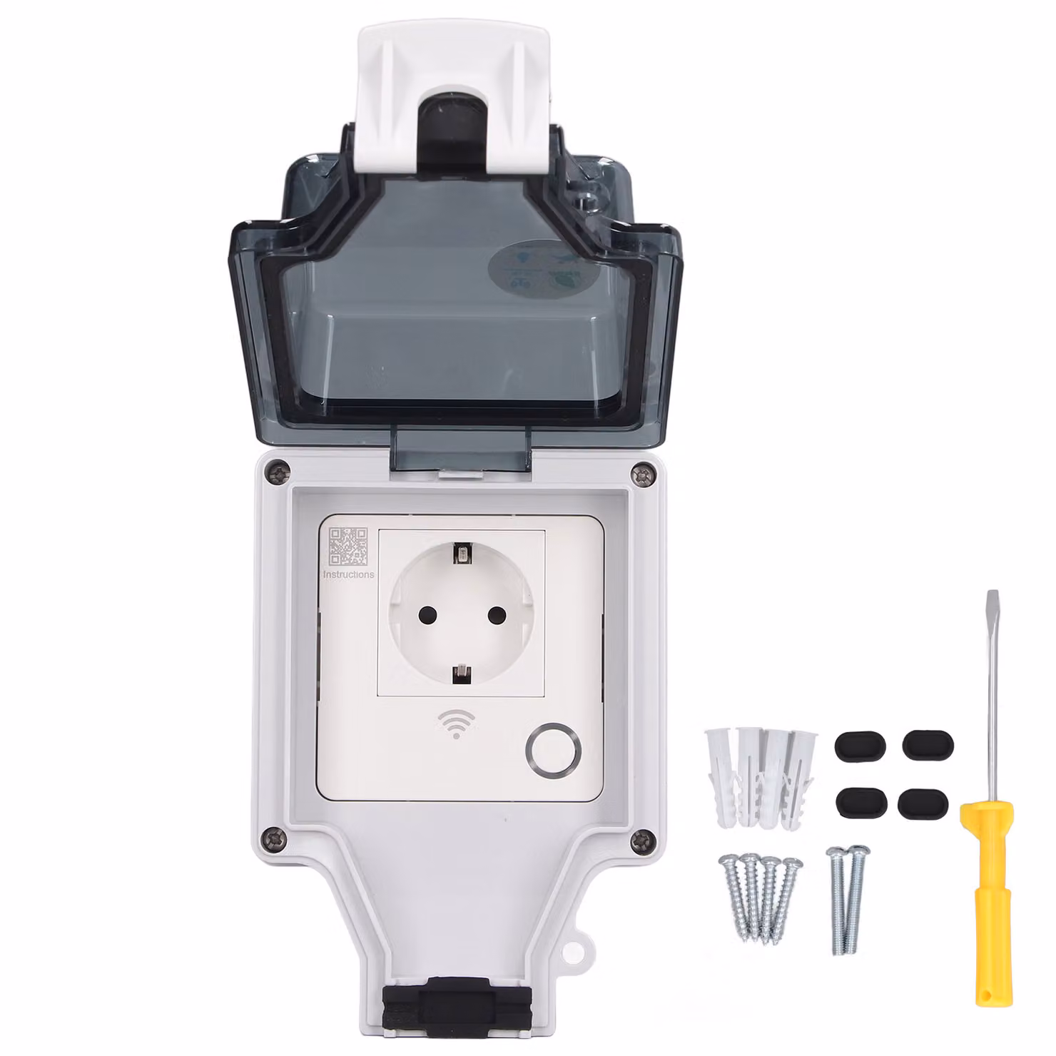 Presa di corrente impermeabile da esterno IP66 impermeabile da parete Wifi Smart Plug tipo 86 16A