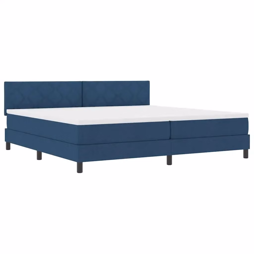 Letto a molle con testiera blu vidaXL con illuminazione sottostante e porta USB L/P/H: 200 x 200 x 203 cm – 2