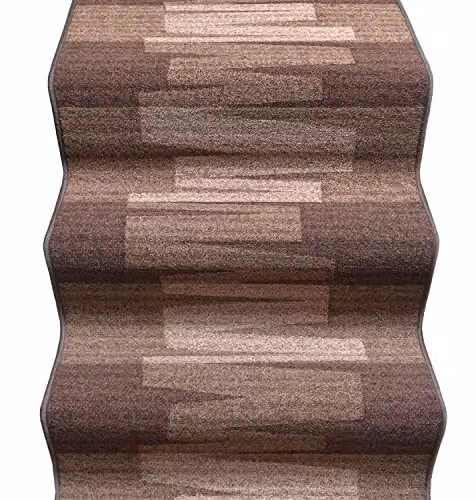 emmevi Passatoia Scala Bordata Ingresso Corsia Corridoio Tappeto Gradini MOD.Picasso Dis_27 67X1000 Marrone