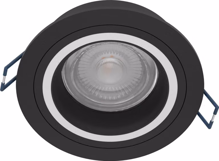 Faretto Ad Incasso Moderno Carosso Z Alluminio Nero Led Integrato 4,7W