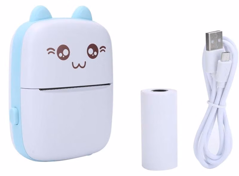 Verk 27319: Mini stampante termica per etichette fotografiche, Bluetooth, colore blu