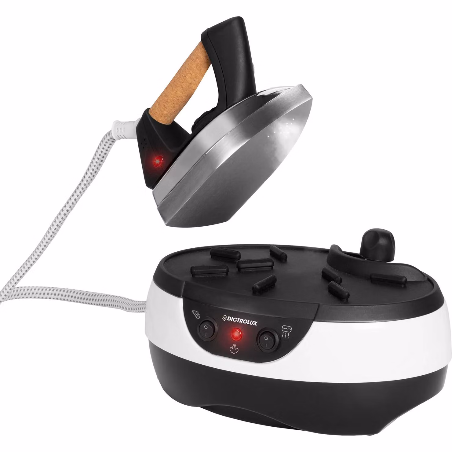 Ferro da stiro con caldaia Dictrolux Silk2200 da 2200W con vapore verticale in acciaio inossidabile e alluminio – 1