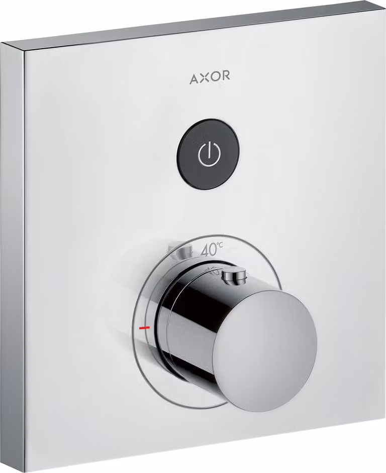 hansgrohe AXOR Starck ShowerSelect Thermostat carré à encastrer pour 1 consommateur, 36714000, 36714000