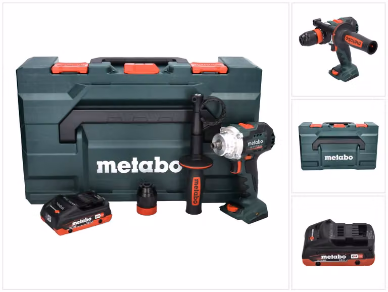 Metabo BS 18 LTX BL Q I Trapano avvitatore a batteria 18 V 130 Nm Brushless + 1x batteria 4,0 Ah + metaBOX - senza caricabatterie
