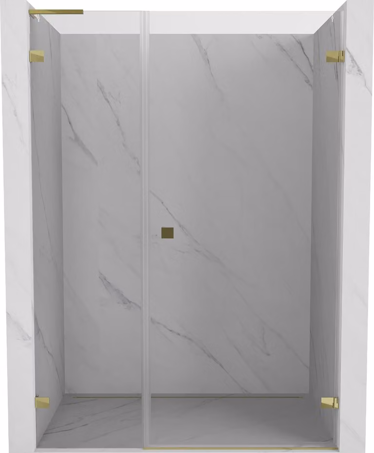 Mexen Lunar-B L porta doccia battente destra 110 cm, trasparente, oro - 832SL-110-050-50-00-P