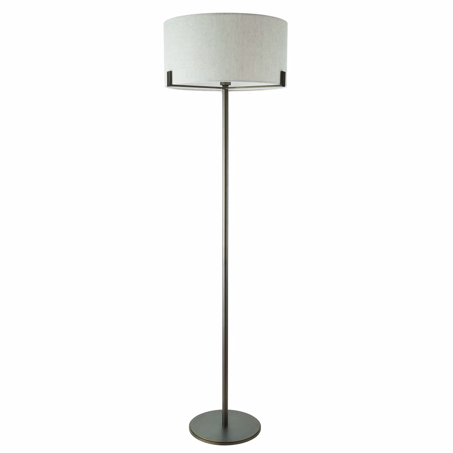 Lampada da terra Hayfield | 1 lampadina | 60 W E27 | Metallo/tessuto