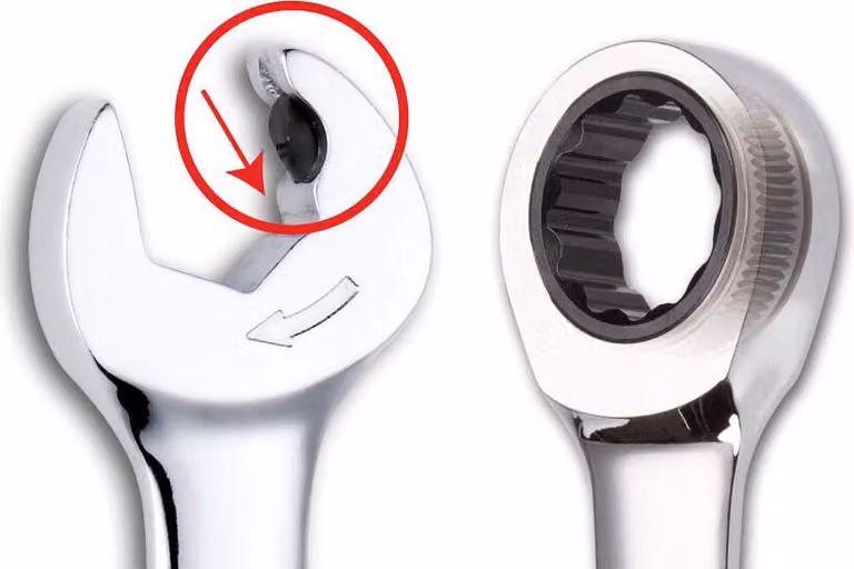 Chiave combinata a doppio cricchetto Sata 8 mm