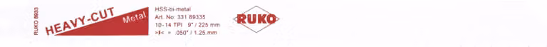 Lame per seghe alternative RUKO 8933 HSS bimetalliche