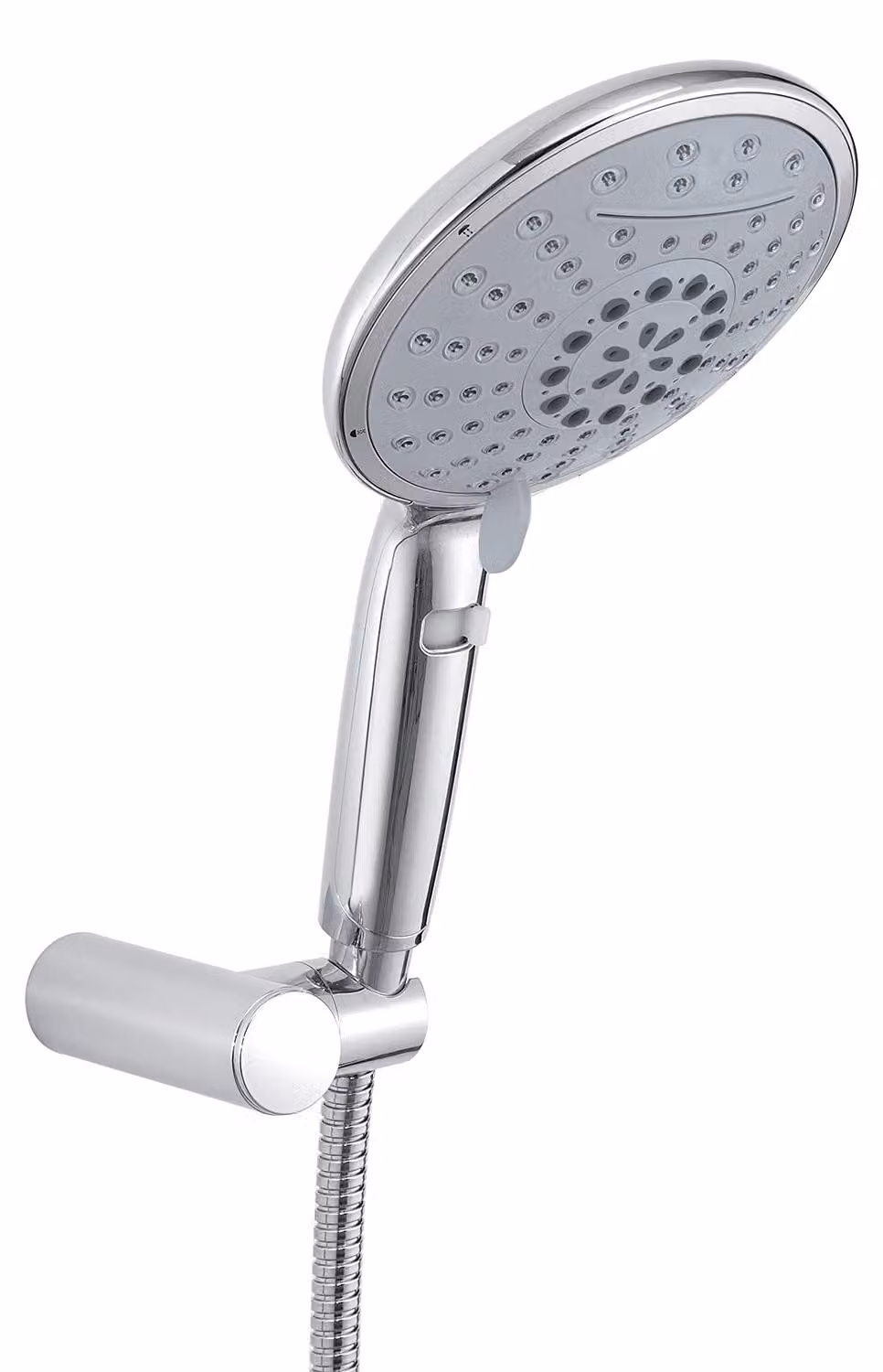 Rubinetto a mano con 5 getti, lunghezza 150 cm, cromato, regolabile, completo di filtro a sabbia