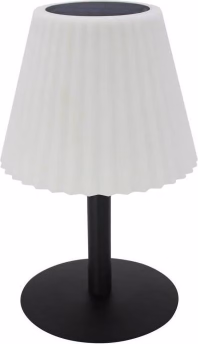 Lampada da tavolo solare, 2 in 1, BOUFFANT, H62 cm, LED dimmerabile bianco, da piantare o posizionare
