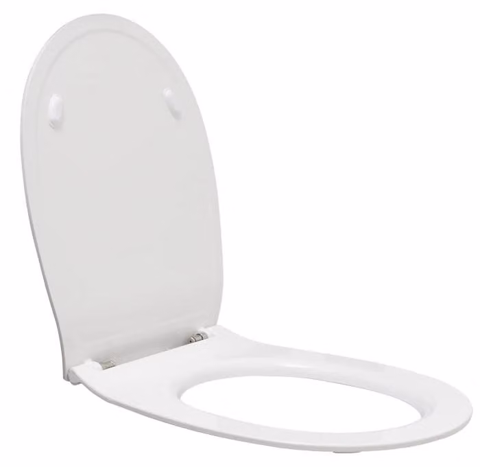 Copertura per WC con sistema di chiusura automatica e ammortizzata