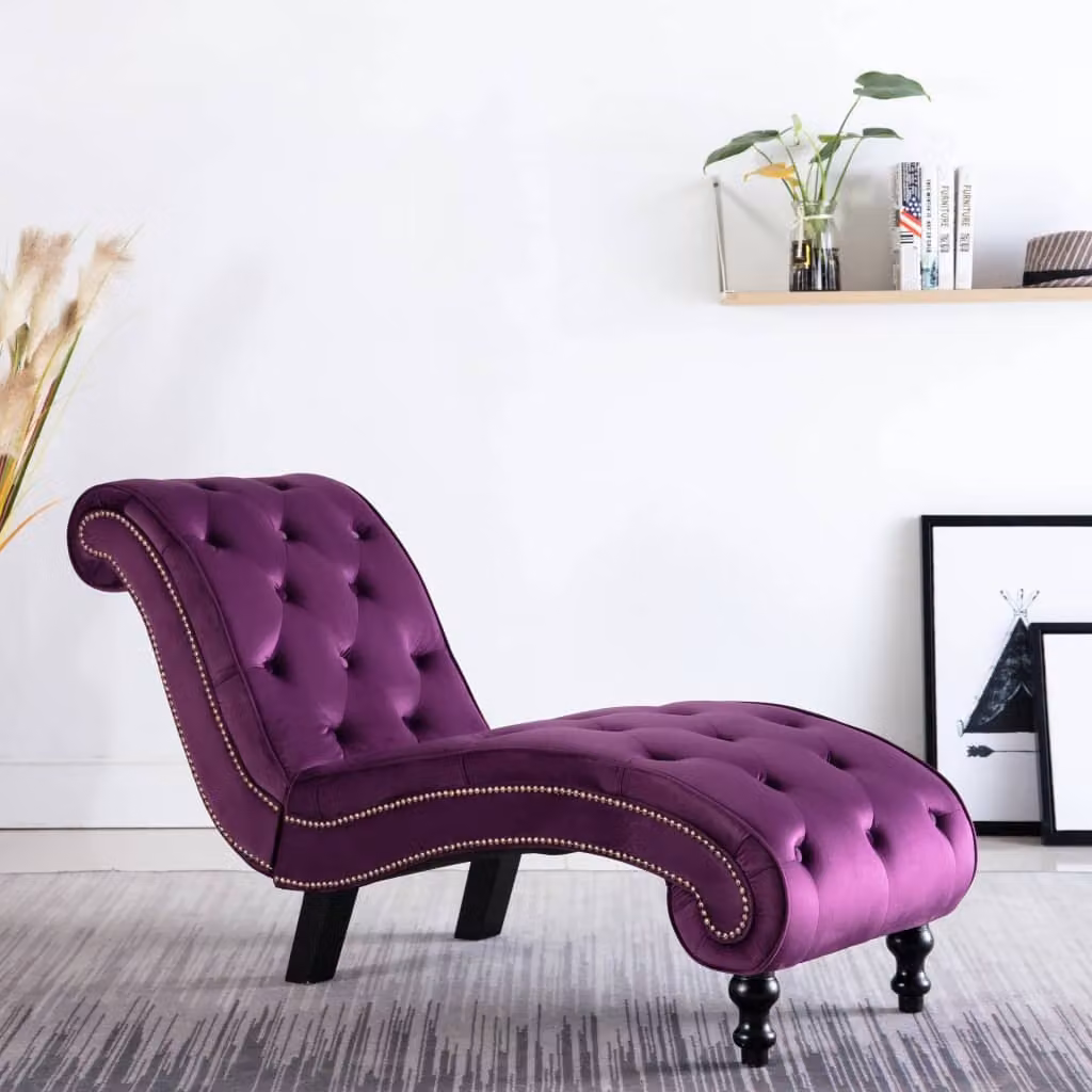 Maison Exclusive - Poltrona viola in velluto