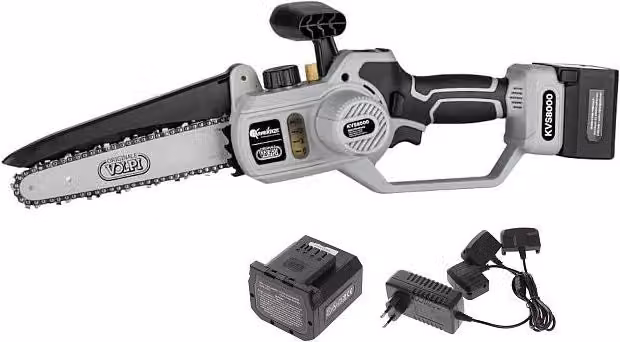Potatore Volpi KVS8000 con 2 batterie 21,6V 4Ah e barra da 20cm