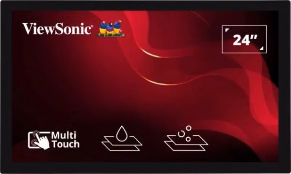 Monitor Viewsonic XF2430 Full HD Touch Screen da 61 cm (24") Nero con HDMI e DisplayPort