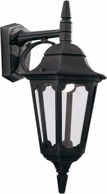 Applique da esterno a parete nera E27 60W Parish Elstead