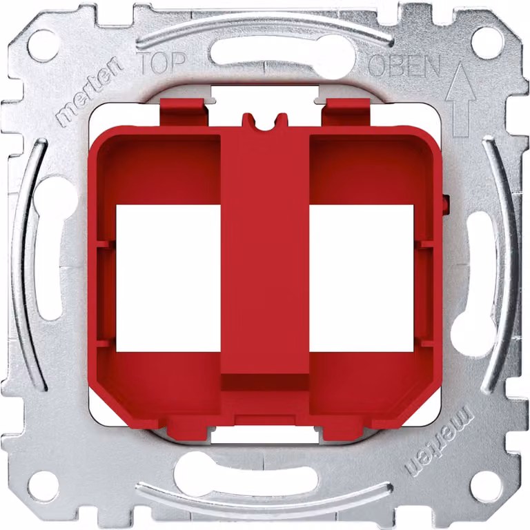 Merten MEG4566-0006 Piastre di supporto per connettore jack modulare, rosso