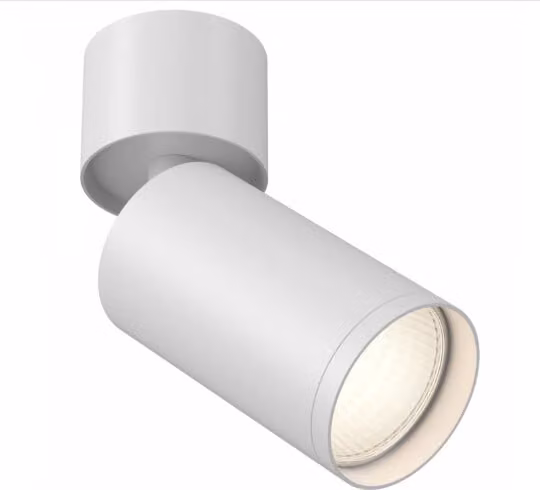 Plafoniera Maytoni FOCUS S, alluminio, bianco, 10 W, GU10, dimmerabile, IP20