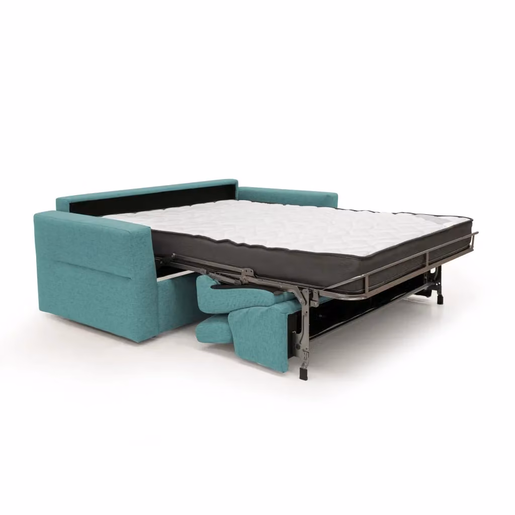 Divano letto Avalon Divani.Store con materasso in schiuma verde acqua – 2