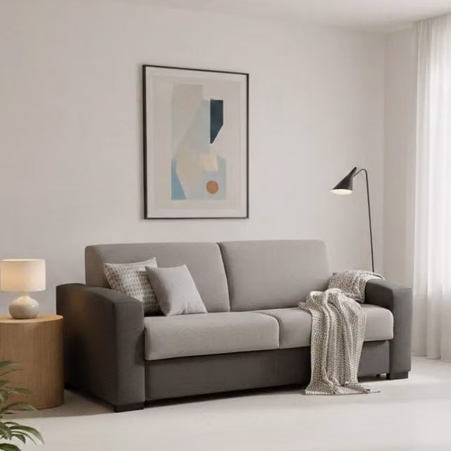 Divano Letto 2 Posti Andymion Talamo Italia, Grigio Antracite, Sfoderabile, L: 200 cm, P: 95 cm – 1
