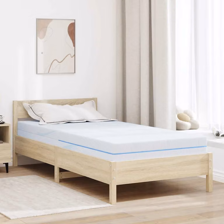 vidaXL Materasso in Comfort Foam Bianco L: 90 cm, P: 200 cm