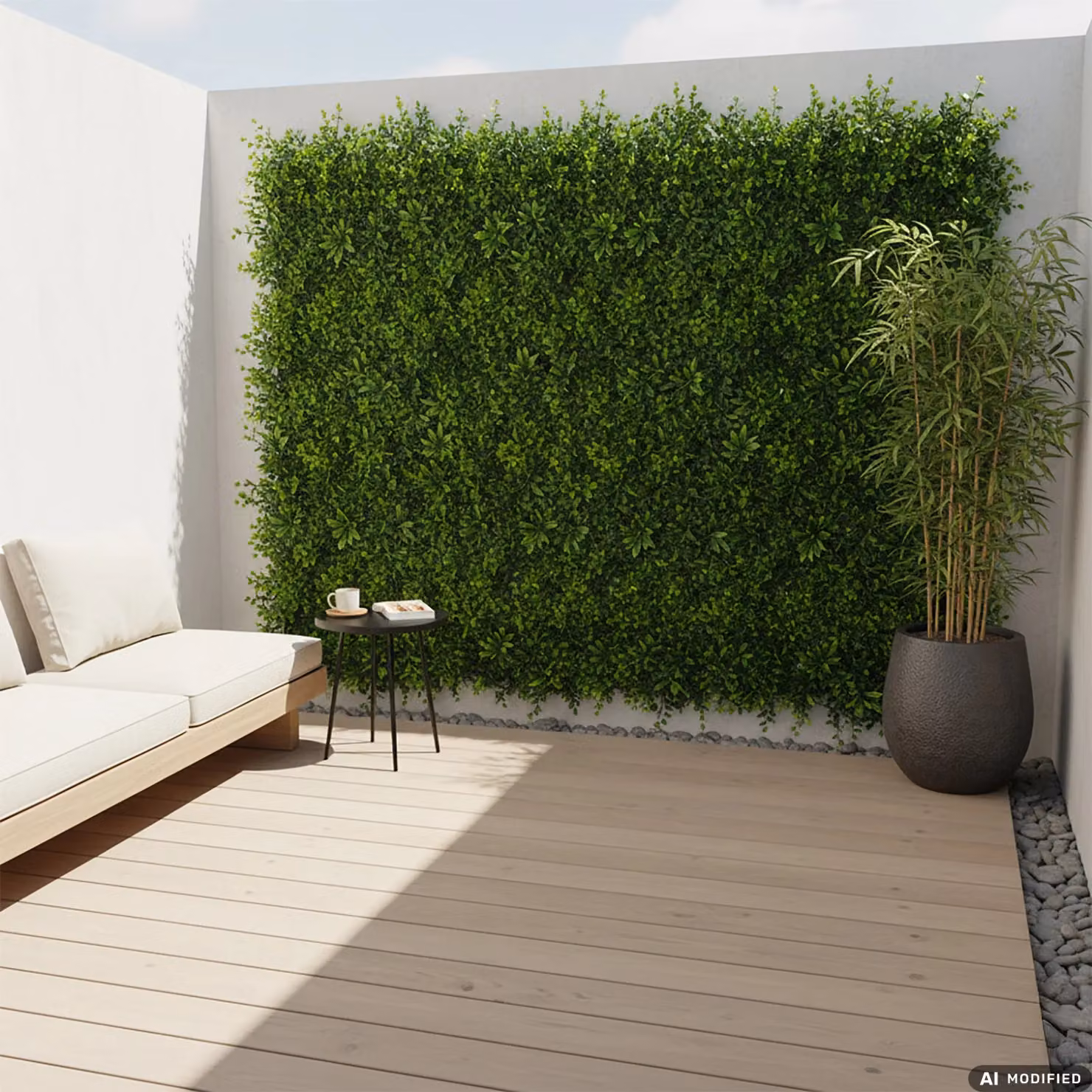 Siepe sintetica a pannelli per giardino verticale VESTIAMO CASA GIARDINO, colore verde, L: 50 cm x H: 50 cm – 2
