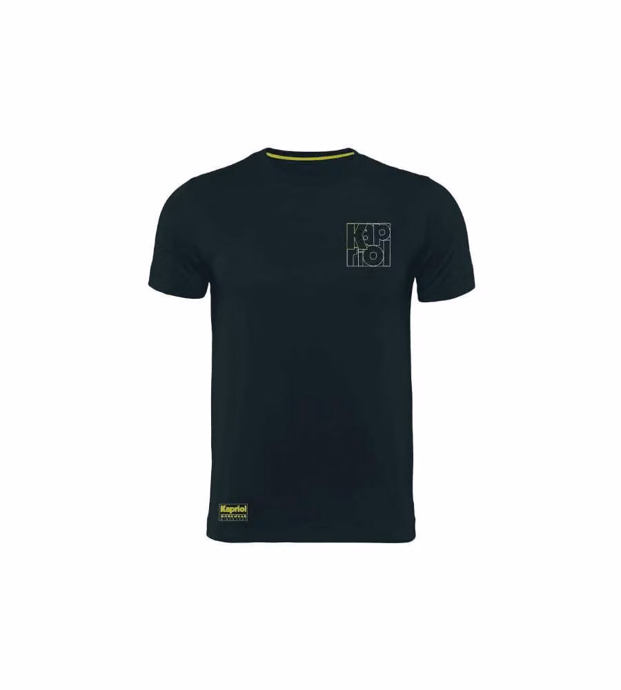 Kapriol T-Shirt da Lavoro Enjoy Cotone Traspirante Nero TG.S
