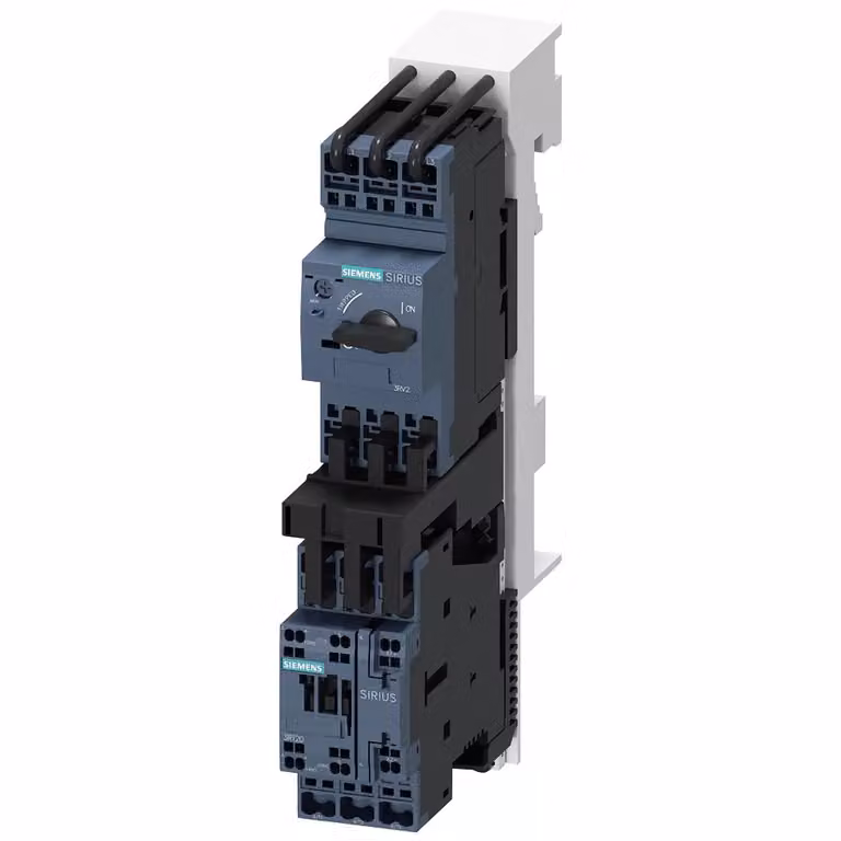 Derivazione di carico Siemens, avviamento diretto, S0, 4,5-6,3 A, 24 V CC, 150 kA 3RA21201GH240BB4