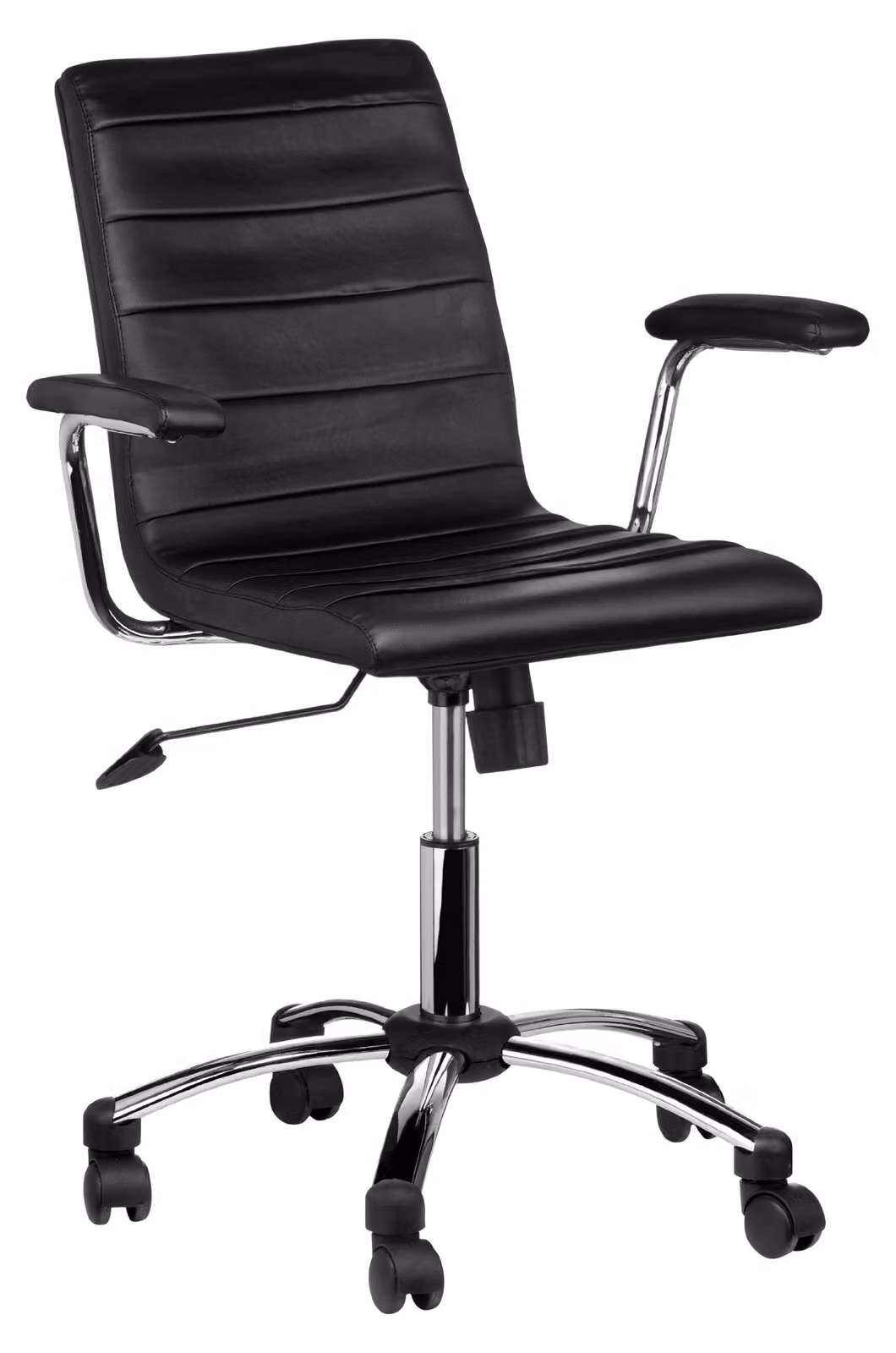 Sedia da ufficio ergonomica con braccioli, dimensioni 91 x 61 x 57 cm, colore nero