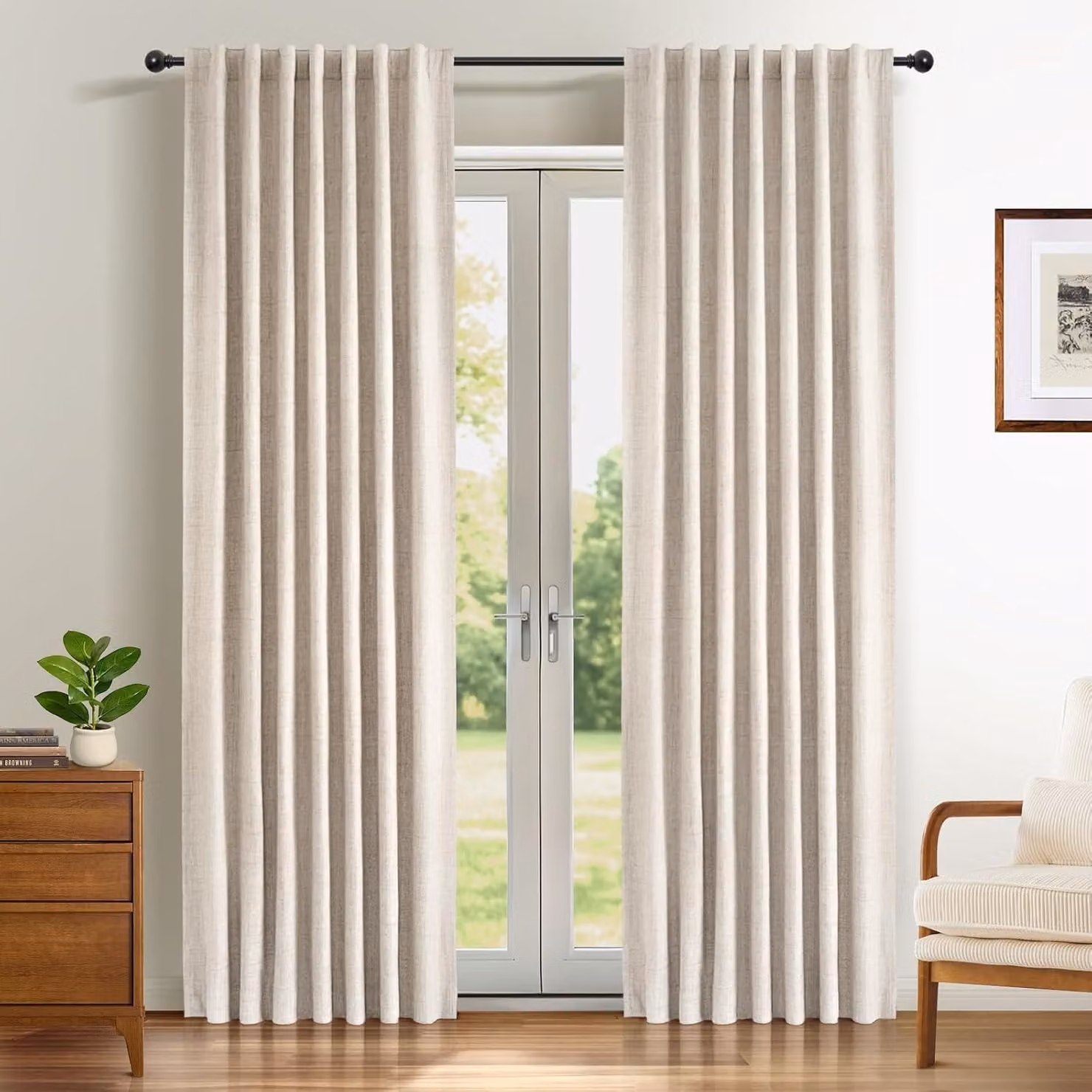Altro materiale per l'officina: tende oscuranti al 100%, 2 pezzi; tende dall'aspetto simile al lino; tende termiche, resistenti al freddo; tende opache