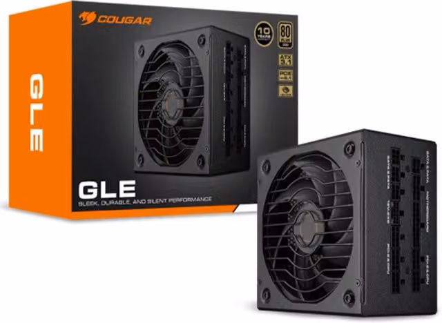 Alimentatore PC Cougar GLE 1000W ATX 80 Plus Gold Nero con supporto PCIe 5.1 e 100 Japan