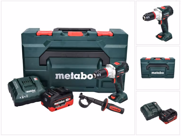 Metabo BS 18 LTX BL I Trapano avvitatore a batteria 18 V 130 Nm + 1x batteria 5,5 Ah + caricatore + metaBOX