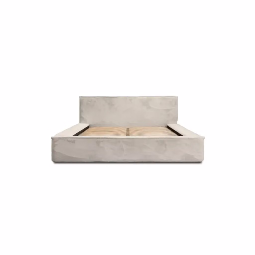 Letto contenitore ORLANE Meublorama beige con rete sollevabile L/P/H: 180 x 200 x 35 cm – 2