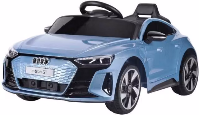 Auto Elettrica Audi e-Tron Colibrì per Bambini con Telecomando, Sedile in Pelle e Porte Apribili, Colore Blu – 1