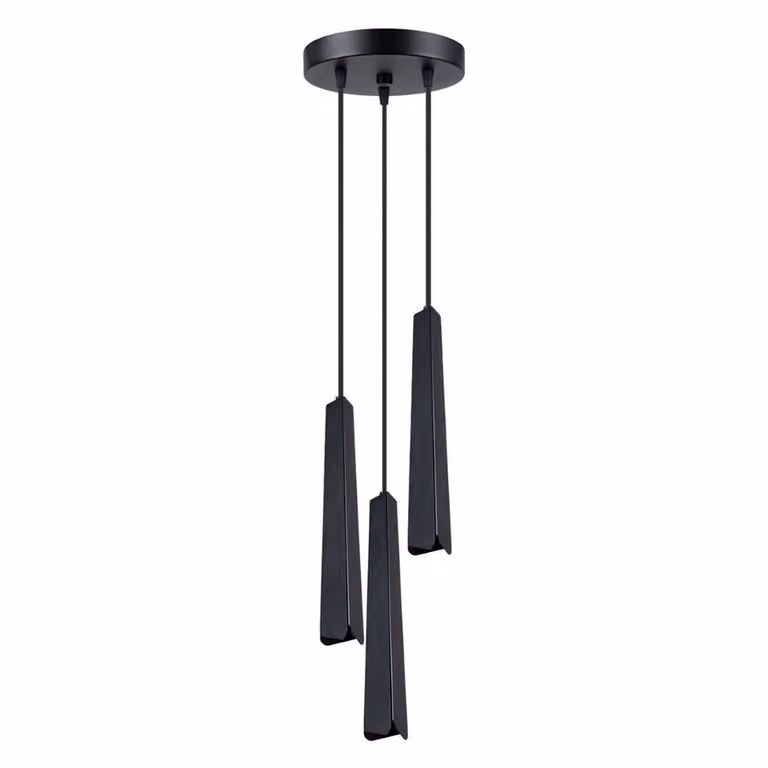 Lampada a sospensione PRYSM 3P nero 3xG9 8W acciaio 120x19.5x19.5cm Sollux Lighting