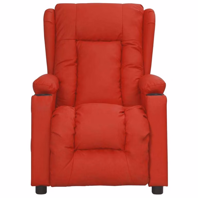 vidaXL Sedia da massaggio in Pelle finta rosso vino