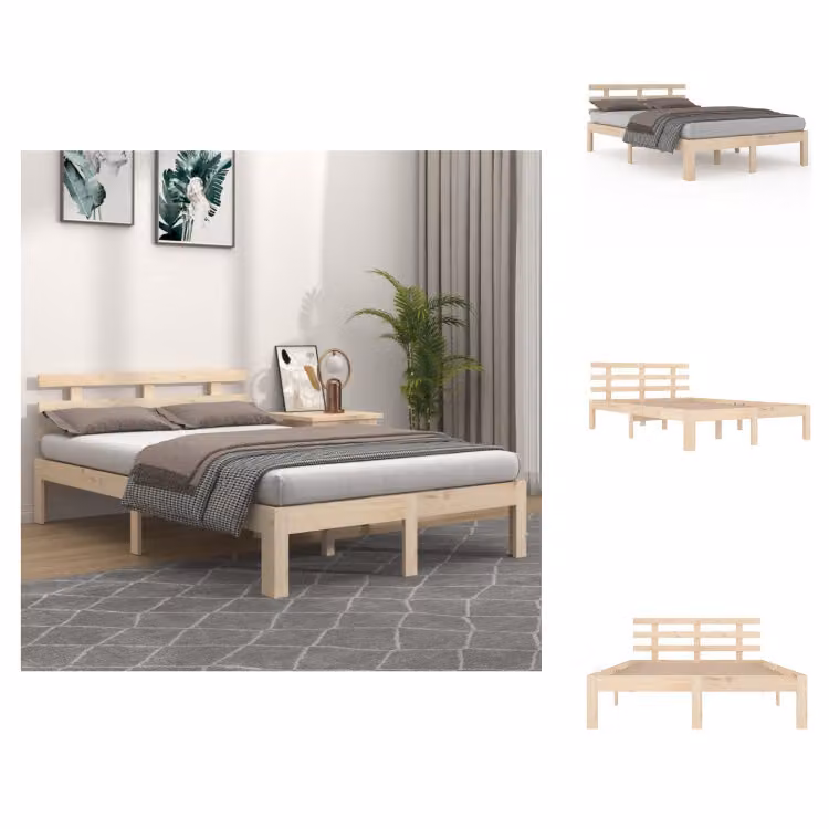 vidaXL Letto in legno massiccio 200x200 cm - Letti & reti
