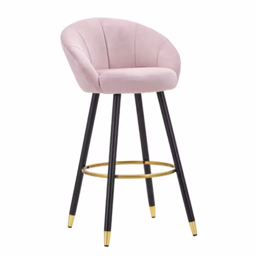 Sgabelli Alti SGABELLO BAR PRAGUE ROSA CM 55X56X104 Mauro Ferretti