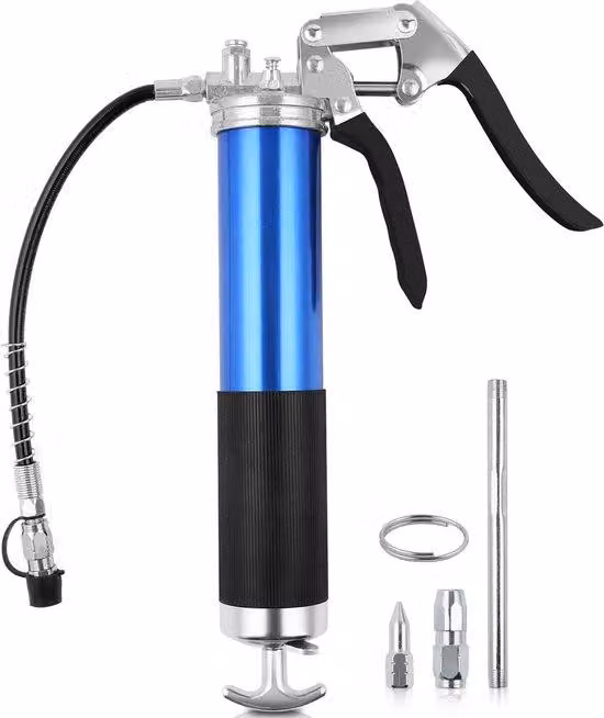 Pistola pneumatica - 0,4 litri - 550 bar - Pistola ad alta pressione 8000 PSI, colore blu - Pistola con corpo in alluminio - Pistole per pulizia ad alta pressione - Pistola pneumatica ad alta potenza