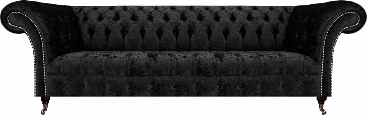 Wohnzimmer Chesterfield Viersitzer Sofa Couch Polstermöbel Einrichtung