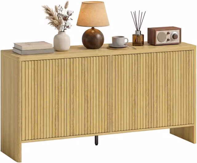 Credenza con 4 ante ¨C Minimal ¨C quercia 147x40x77