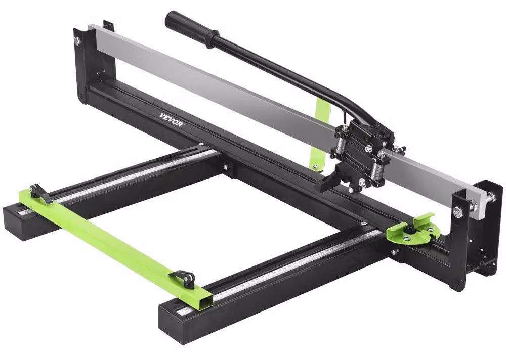 Tagliapiastrelle manuale - Lunghezza di taglio: 800 mm - Con sistema di posizionamento laser - Realizzato in alluminio - Gomma antiscivolo - Adatto per piastrelle in Vetroceramica e gres porcellanato