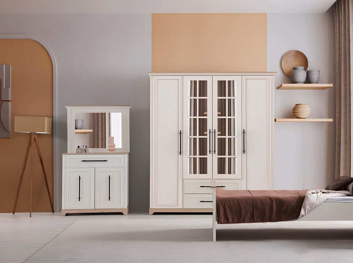 Stilvolle Schlafzimmer Möbel DesignerKleiderschrank Schminktisch