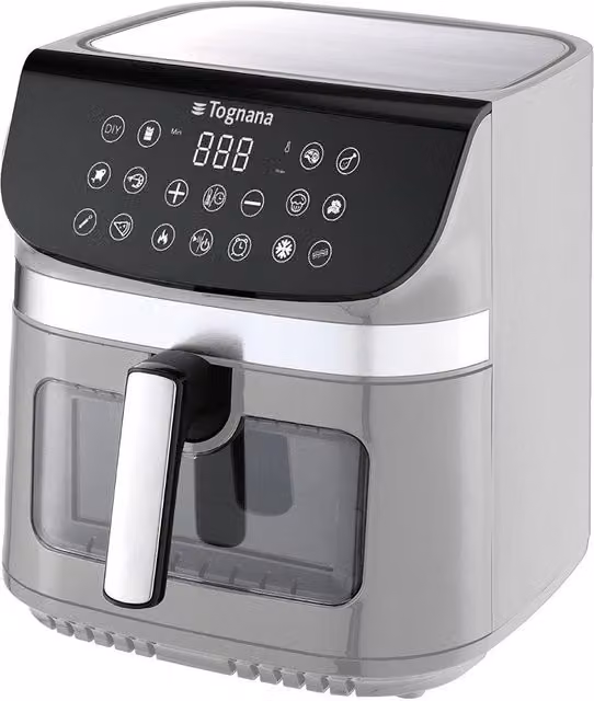Friggitrice ad Aria Tognana Iridea Grigio Perla con Display Digitale e Timer