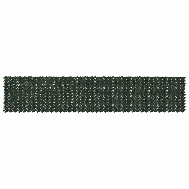 vidaXL Siepe artificiale per balcone con foglie Verde, L: 500 cm x H: 100 cm