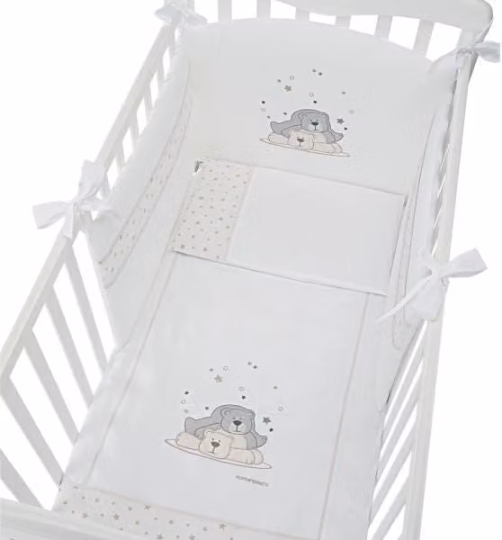 Set piumone per lettino 3 pezzi Dolcestella Foppapedretti Bianco