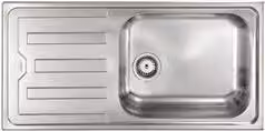 Lavello 1 vasca (100x50cm) CRISTAL Inox Satinato 010016DCSSP